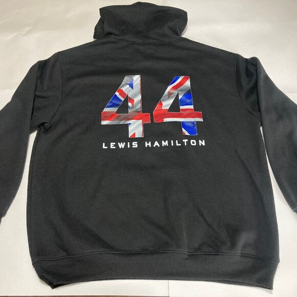 Title Lewis Hamiton 44 Formula 1 Hoodie Long Sleeve Pullover Front Back Visuals - Picture 2 of 8